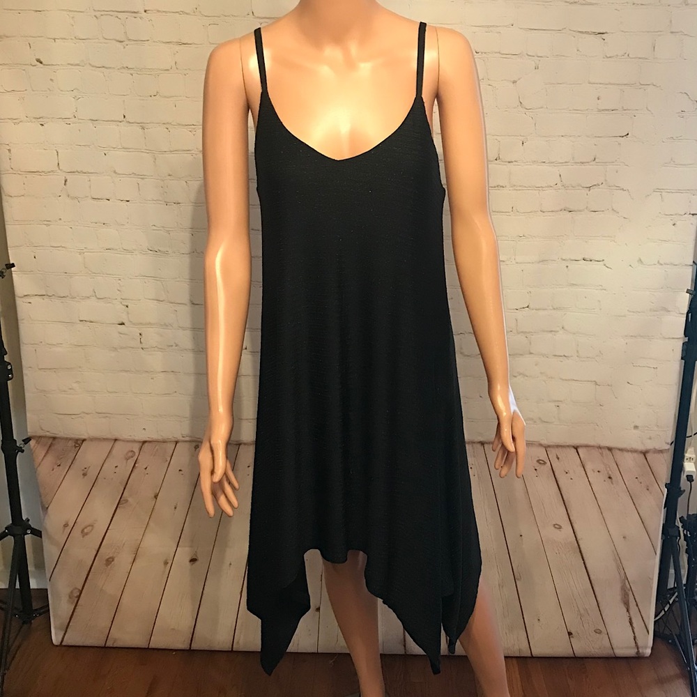 Annabella black sparkly super stretchy soft dress size small